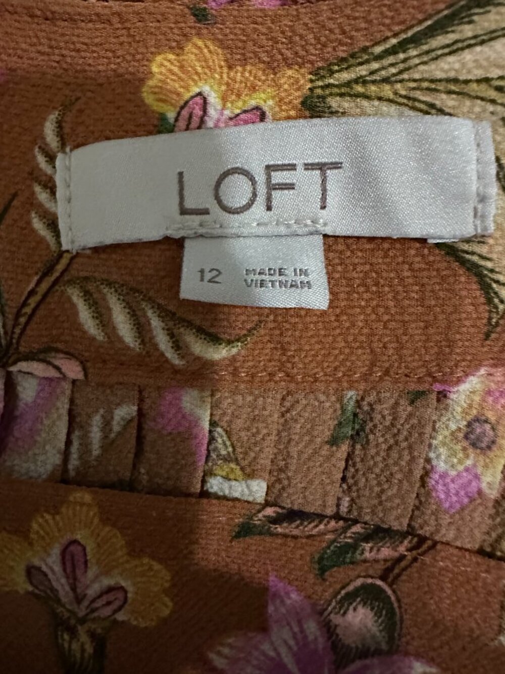 Loft Floral Pleated Midi Skirt - Picture 2 of 2
